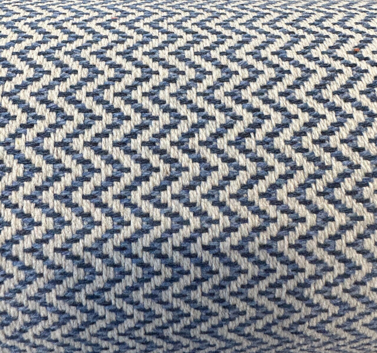 1 Yard Sunbrella Chevron Denim Heavy Outdoor Upholstery Fabric Durable 100 Percent Acrylic 54 Inch Width